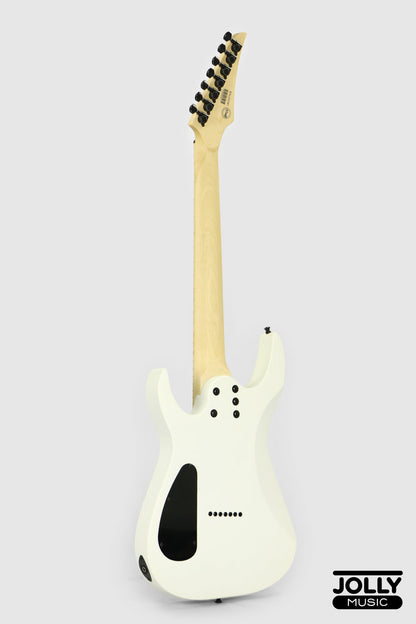 JCraft X Series Bushido BX7-1T 7-String Super S-Style Electric Guitar - Satin White
