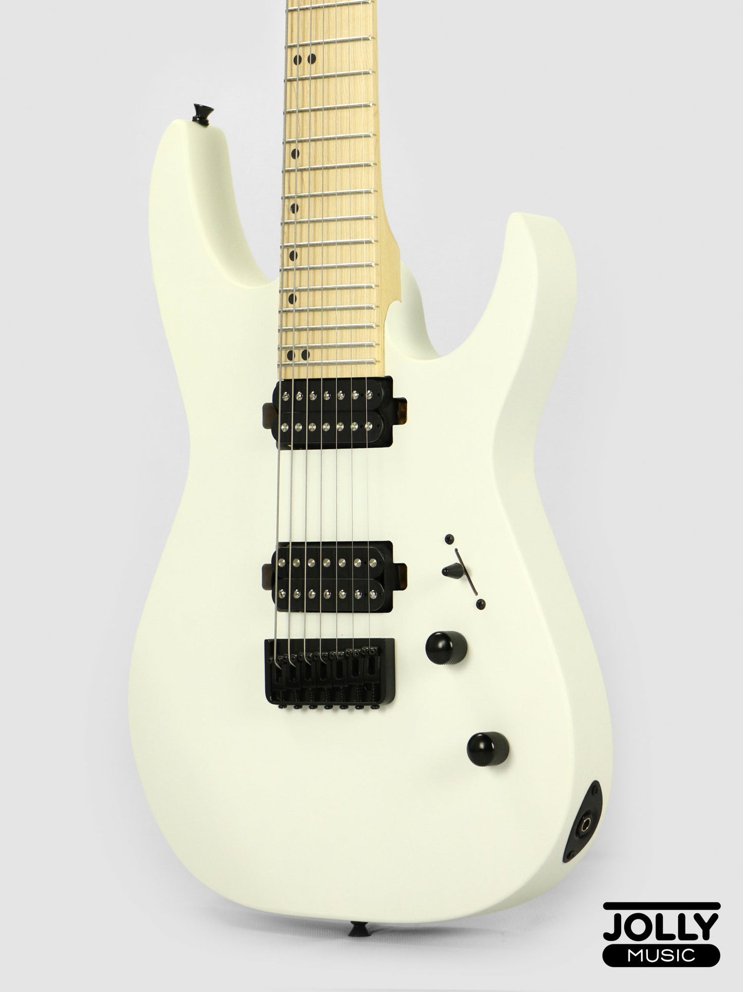 JCraft X Series Bushido BX7-1T 7-String Super S-Style Electric Guitar - Satin White