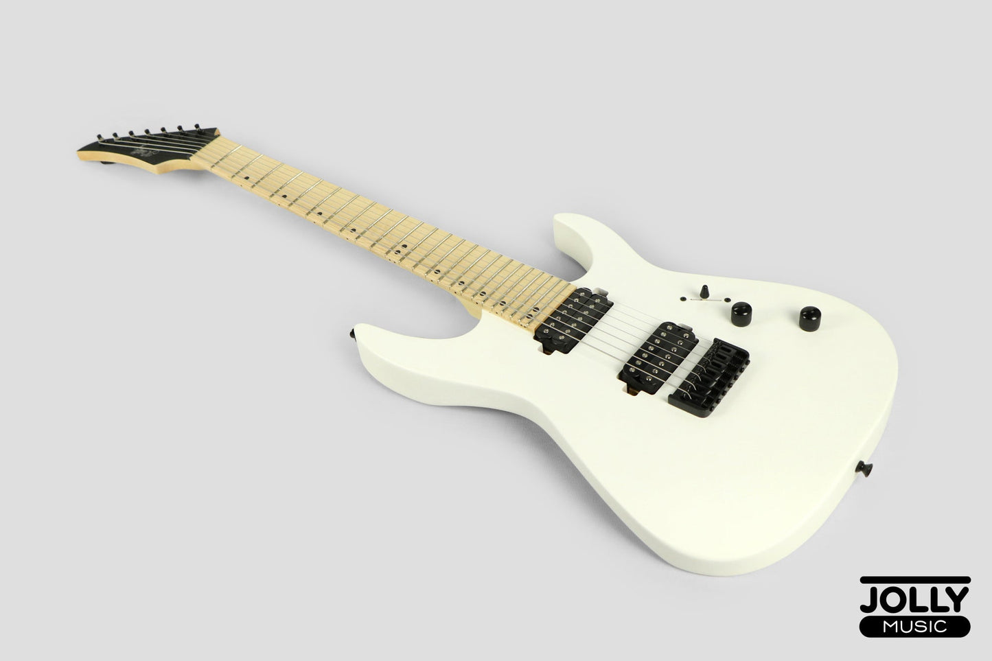JCraft X Series Bushido BX7-1T 7-String Super S-Style Electric Guitar - Satin White