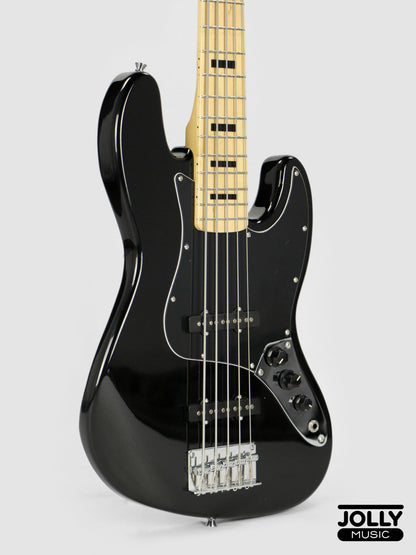 JCraft JB-1 J-Offset 5-String Bass Guitar with Gigbag - Black