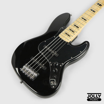 JCraft JB-1 J-Offset 5-String Bass Guitar with Gigbag - Black