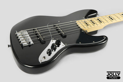 JCraft JB-1 J-Offset 5-String Bass Guitar with Gigbag - Black