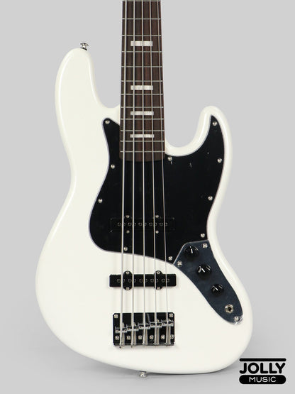 Jcraft JB-2 5-String Electric Bass 2026 - Rosewood / Pearl White