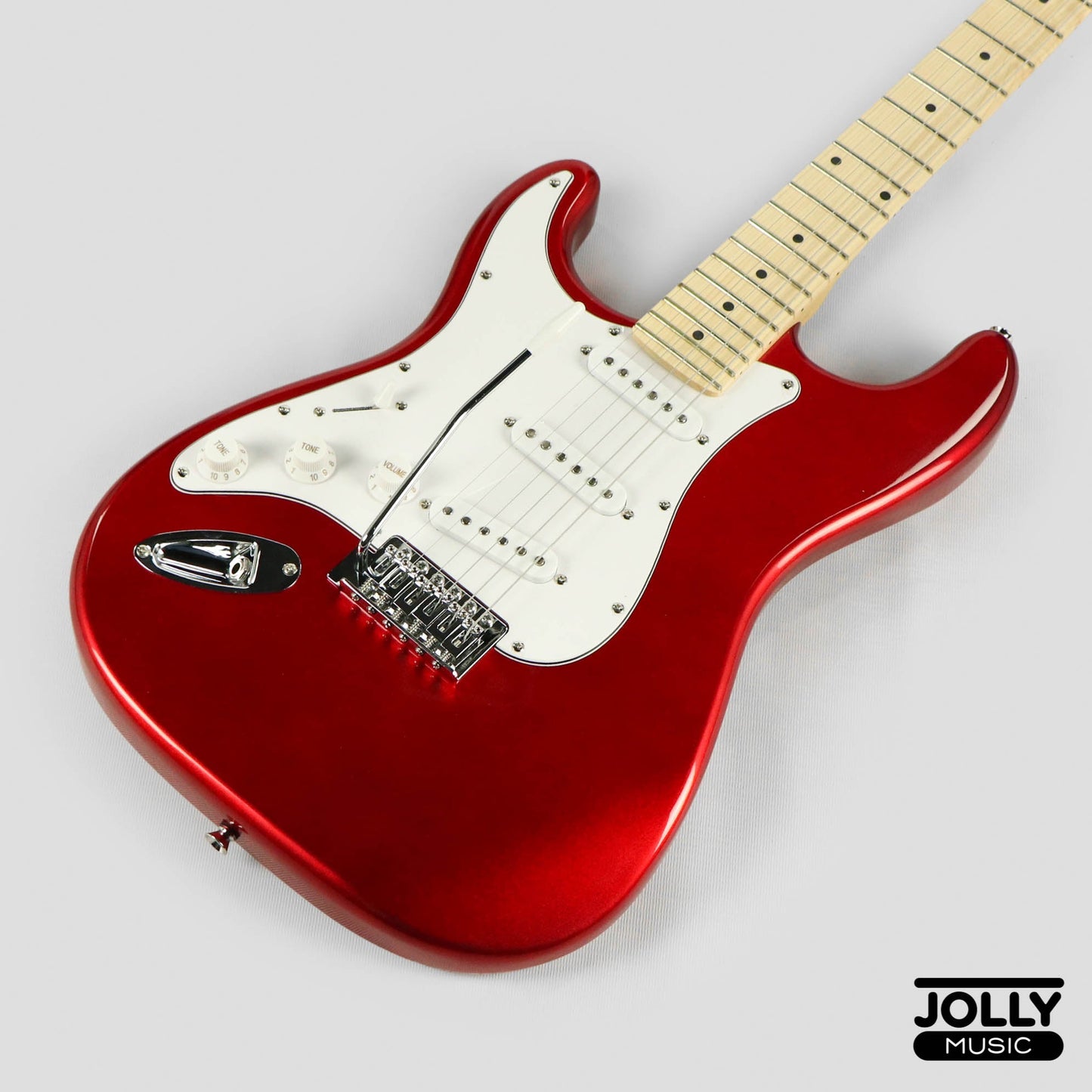 JCraft S-1 LEFT HAND S-Style Electric Guitar with Gigbag - Metallic Red