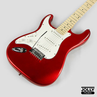 JCraft S-1 LEFT HAND S-Style Electric Guitar with Gigbag - Metallic Red