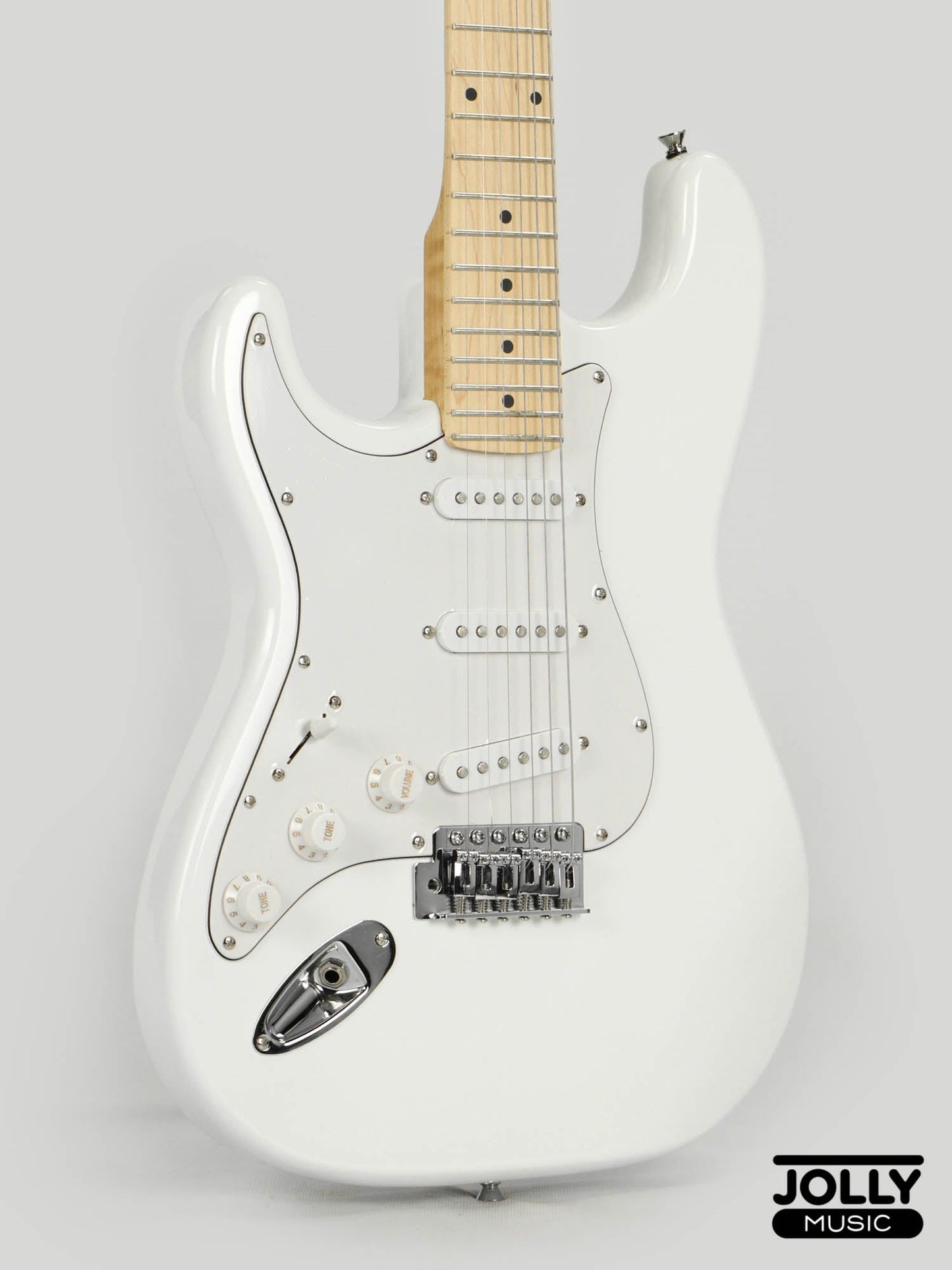 JCraft S-1 LEFT HAND S-Style Electric Guitar with Gigbag - White