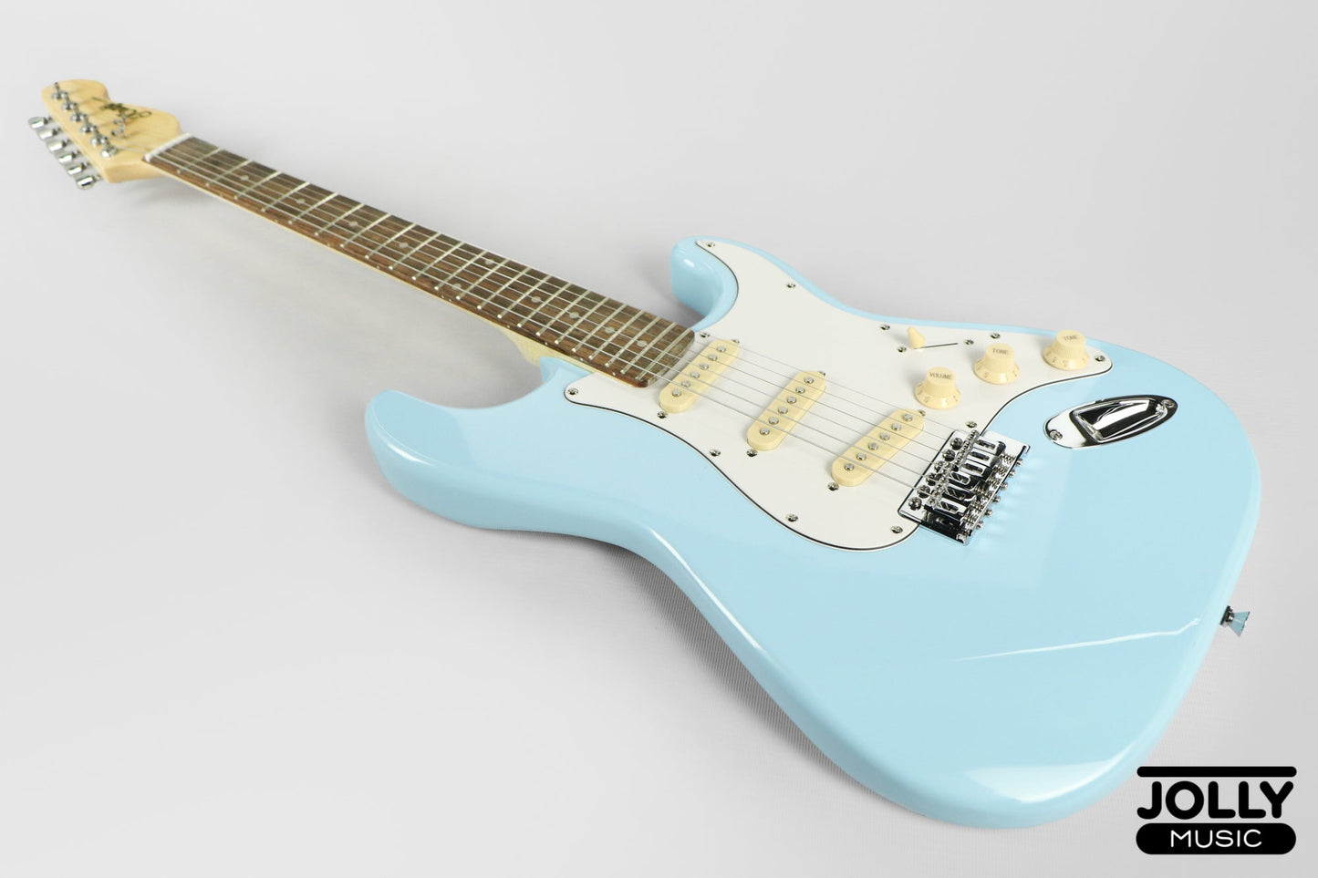 JCraft S-2 S-Style Electric Guitar - RW / Light Blue