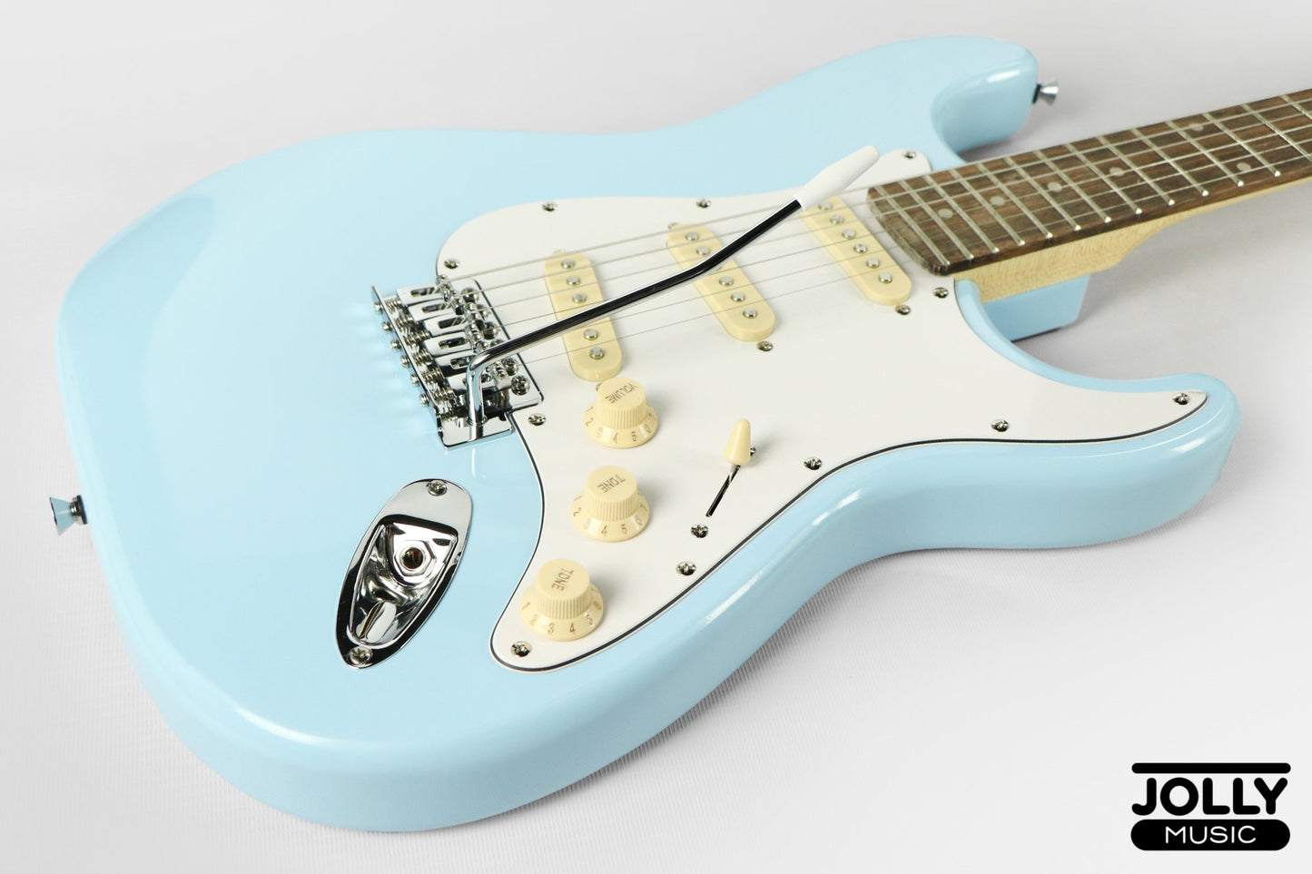 JCraft S-2 S-Style Electric Guitar - RW / Light Blue