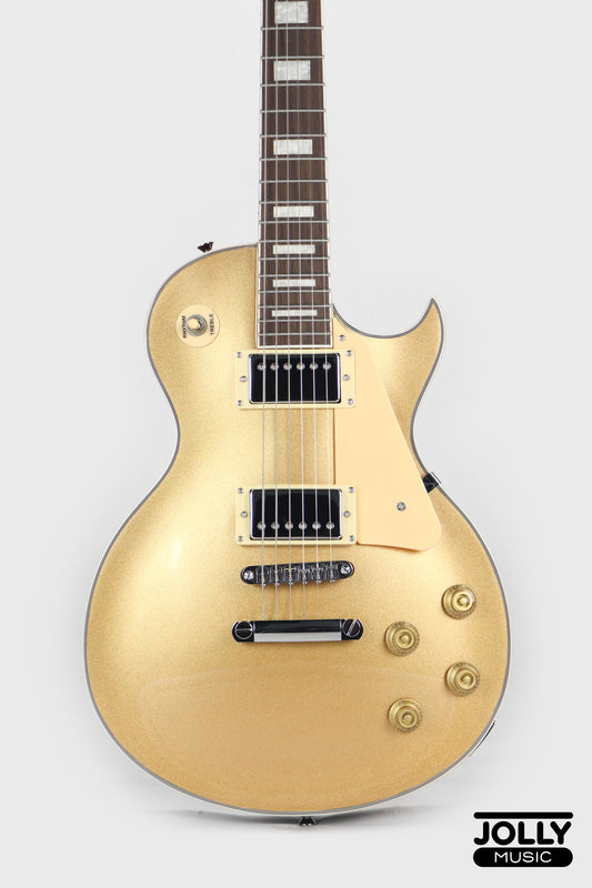 JCraft SC-3V Archtop Single Cut Electric Guitar - Goldtop
