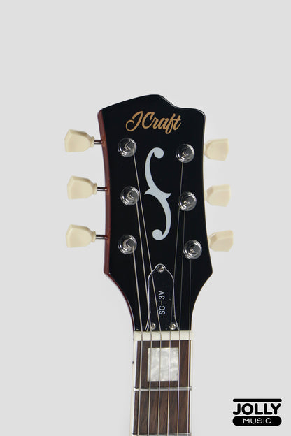 JCraft SC-3V Archtop Single Cut Electric Guitar - Goldtop