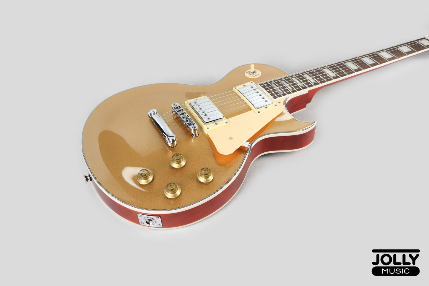 JCraft SC-3V Archtop Single Cut Electric Guitar - Goldtop