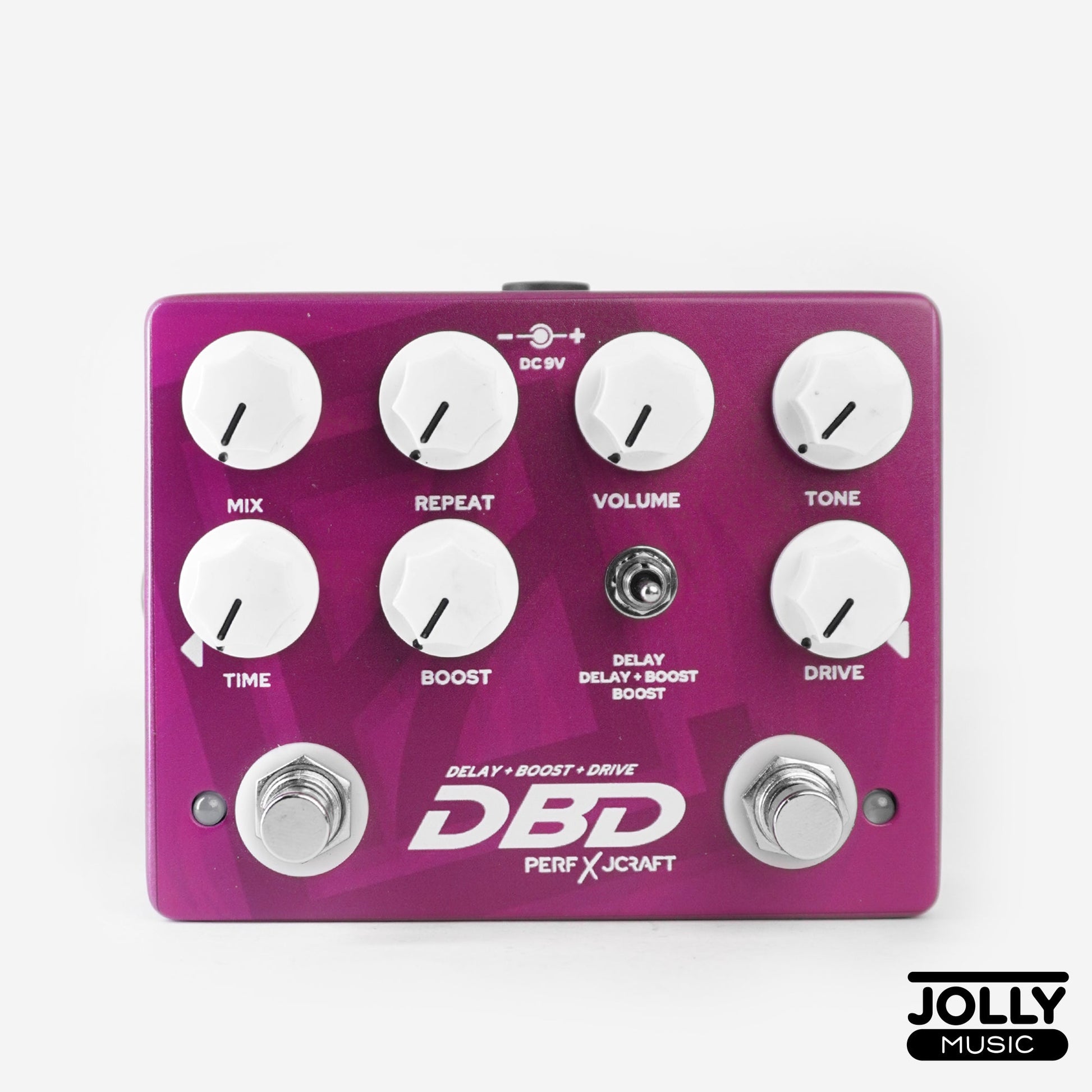 JCraft X Perf De Castro DBD Delay Boost Drive Pedal – JCraft Guitars