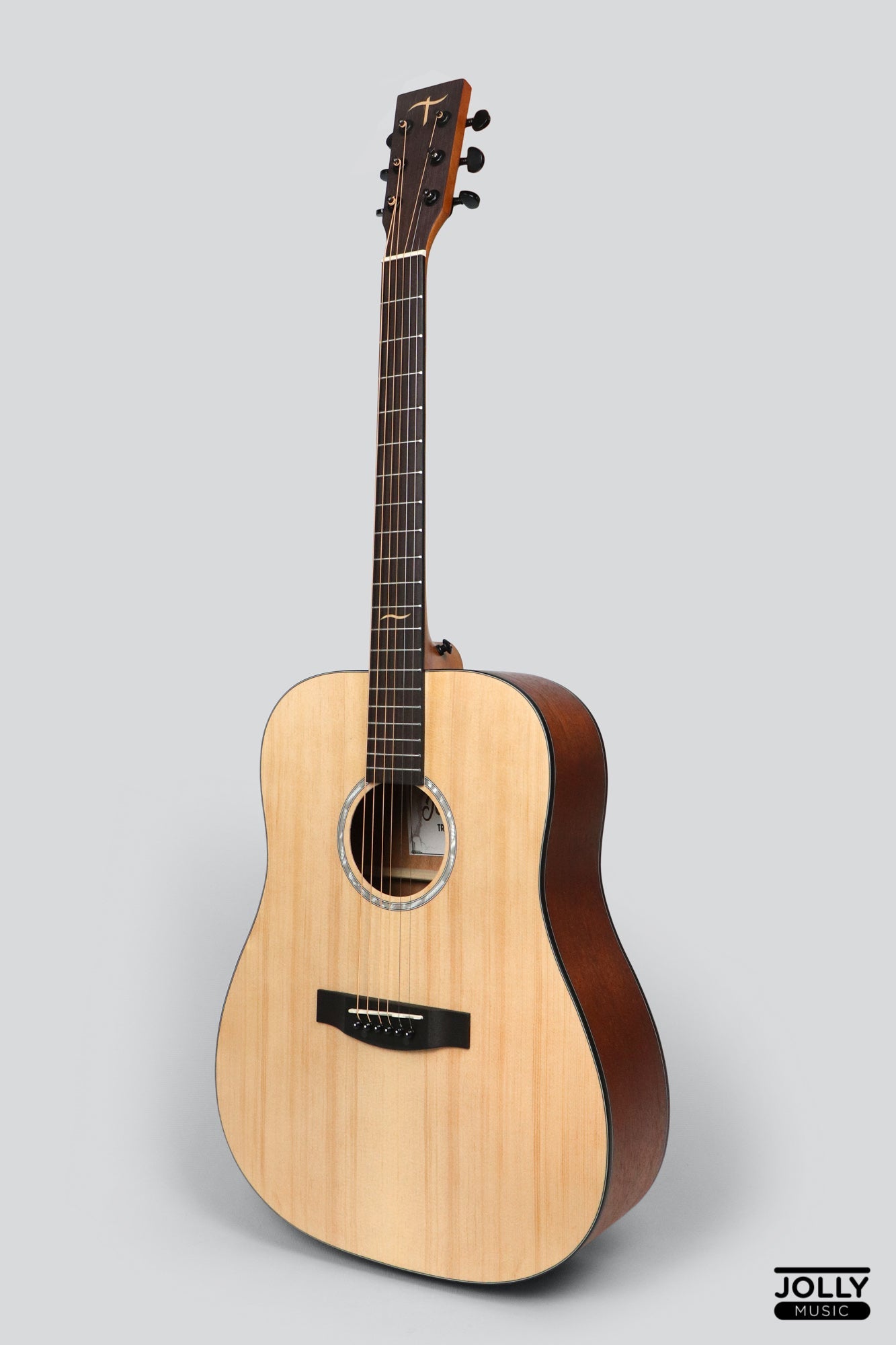 JCraft Troubadour TD-10 Dreadnought Acoustic Guitar with soft case