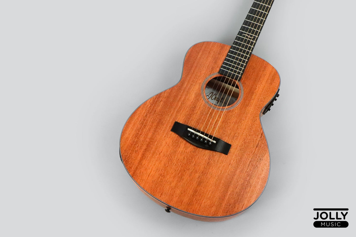 JCraft Troubadour Taka Mini EQ Left Hand GS 7/8 Acoustic Guitar with Pickups and bag