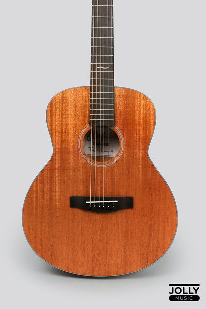 JCraft Troubadour Taka Mini GS 7/8 All-Mahogany Acoustic Guitar with soft case