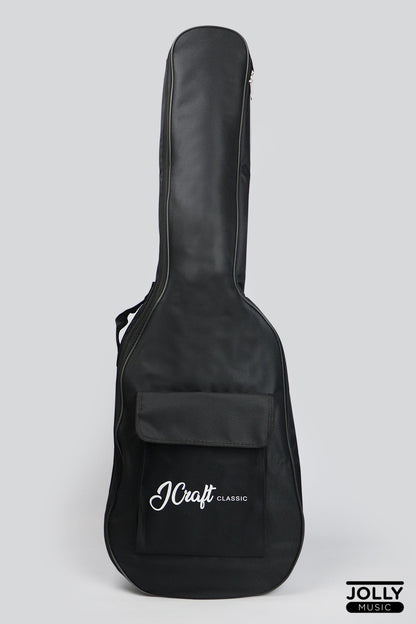JCraft JB-1 J-Offset 5-String Bass Guitar with Gigbag - White