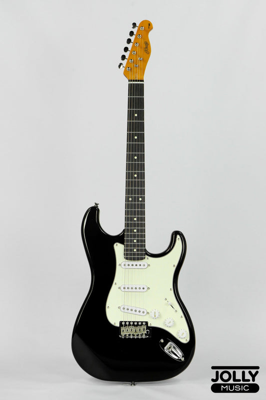 JCraft Vintage Series S-3V S-Style Electric Guitar - Black