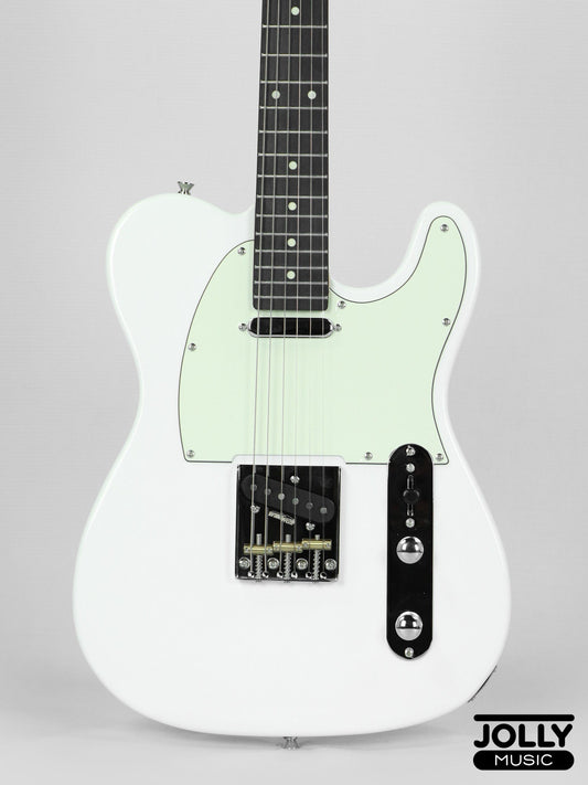 JCraft Vintage Series T-3V T-Style Electric Guitar - Olympic White