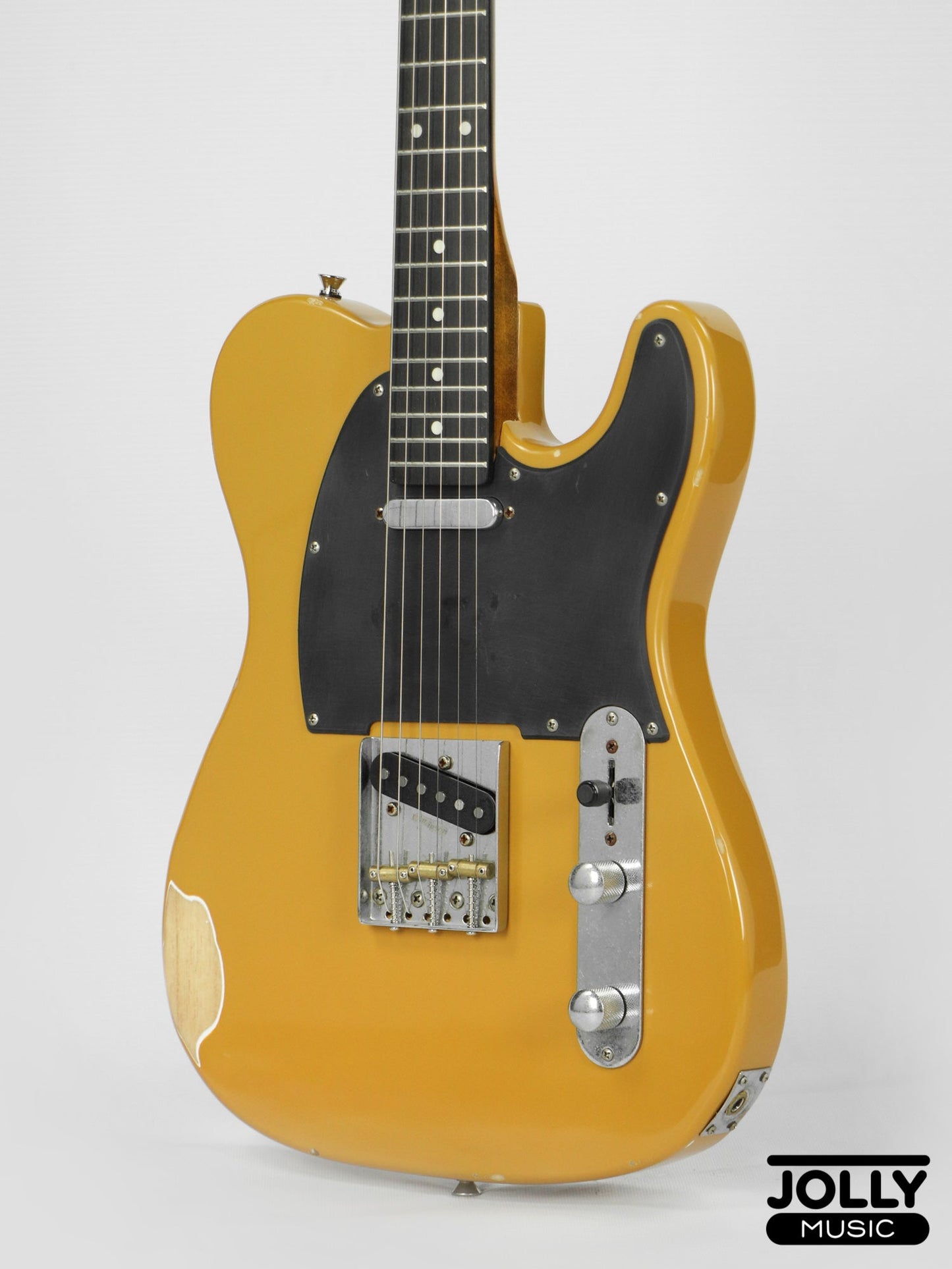 JCraft Vintage Series T-3VC Relic T-Style Electric Guitar - Butterscotch