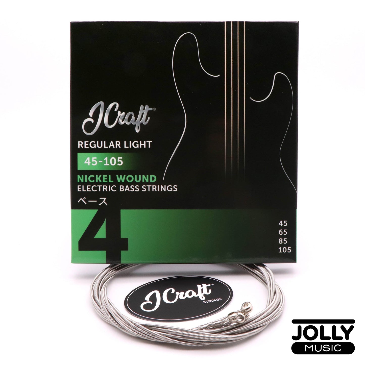 JCraft Regular Light 4-String Electric Bass Guitar String 45-105