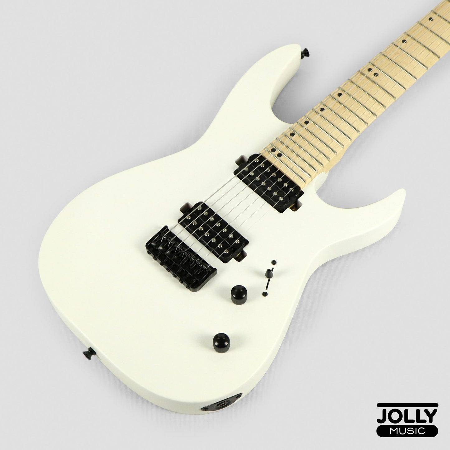 JCraft X Series Bushido BX7-1T 7-String Super S-Style Electric Guitar - Satin White
