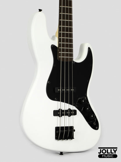 JCraft X Series JBX-1 Offset 4-String Bass Guitar -  White
