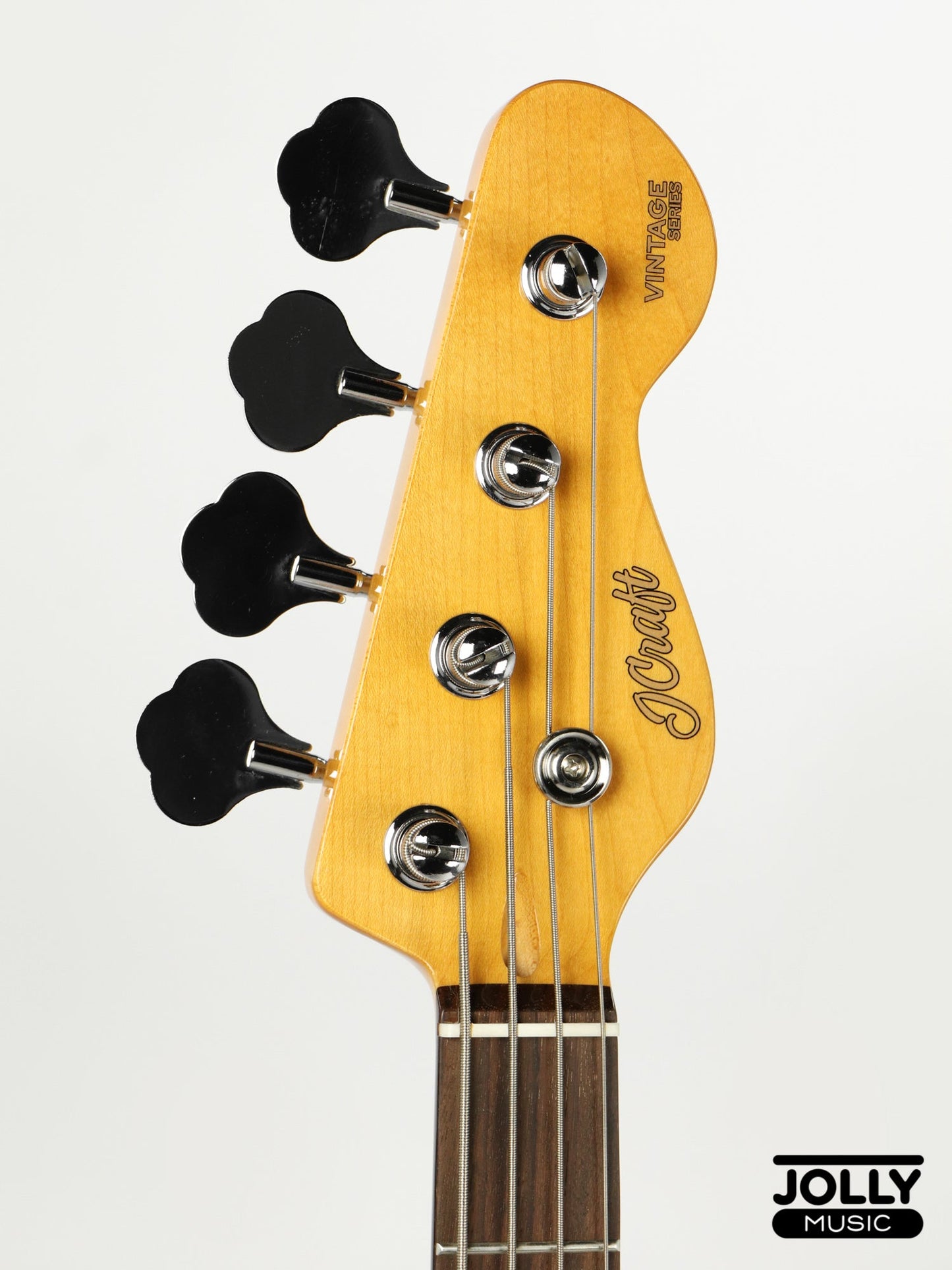 JCraft PB-3V 4-String Bass Guitar - Natural