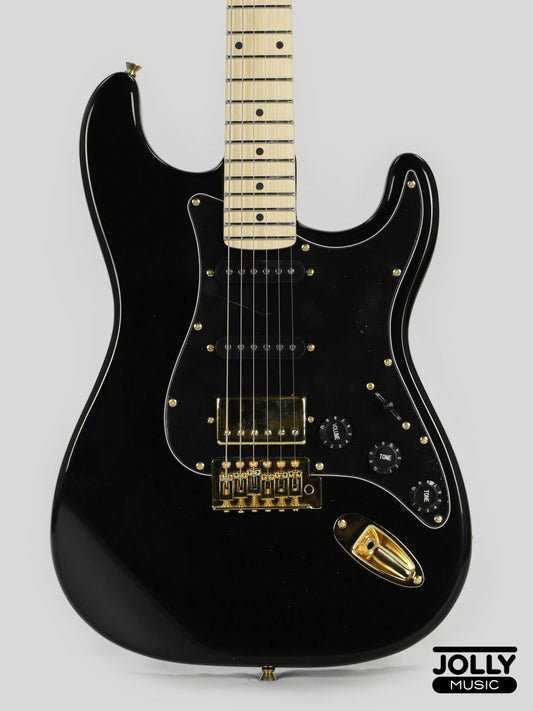 JCraft S-2HC HSS Electric Guitar with Gigbag - Tuxedo Black