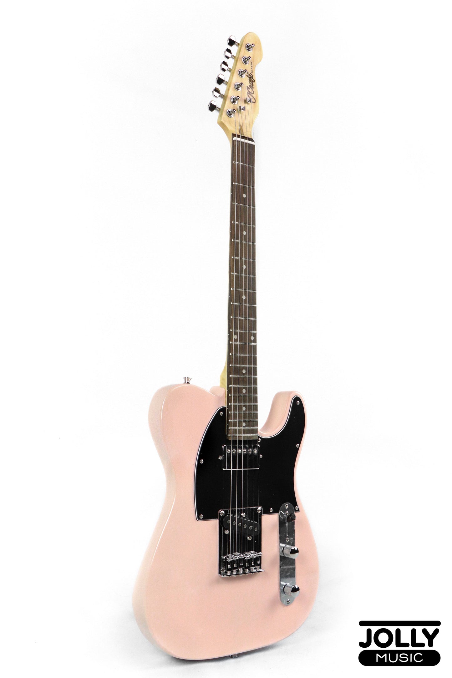 J-Craft T-2HC SH T-Style Electric Guitar with Gigbag - Shell Pink