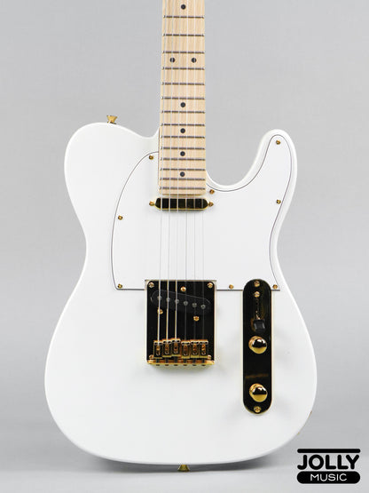JCraft T-2 Ltd. T-Style Electric Guitar with Gigbag - White