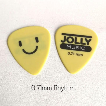 JOLLY MUSIC COLLECTIBLE GUITAR PICK TIN SET 12 PCS SURPRISE SMILEY DESIGN